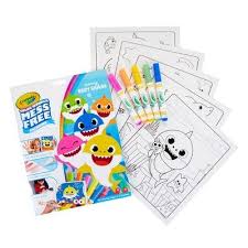 Crayola Color Wonder Baby Shark Coloring Pages Set Shark Coloring Pages Free Baby Stuff Toddler Stocking Stuffers