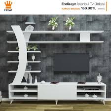 Endizayn Istanbul Tv Unitesi Sadece 169 90tl Ustelik Kargo Bedava Dekorazo Tv Unit Decor Modern Tv Wall Units Modern Tv Units