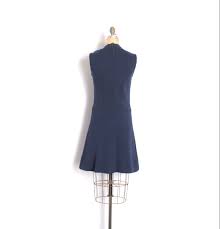 Maybe you would like to learn more about one of these? 1960s Navy Knit Mini Dress Small La Poubelle Vintage