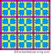 Sweet clara comes up with the idea of making a map out of a quilt and uses the information she hears from other people. Quilts And Quilt Blocks Enchantedlearning Com