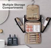 Amazon.com: BAGSMART Neceser de viaje, neceser de viaje para mujer, bolsa  de maquillaje cosmética resistente al agua, organizador de viaje de gran ...