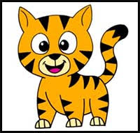 See more ideas about tiger cartoon drawing, tiger drawing, cartoon tiger. How To Draw Cartoon Tigers Realistic Tigers Drawing Tutorials Drawing How To Draw Tigers Drawing Lessons Step By Step Techniques For Cartoons Illustrations