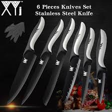 Popular german steel kitchen knives of good quality and at affordable prices you can buy on aliexpress. Xyj Germany Steel Kitchen Knives Set Black Blade Stainless Steel Kitchen Knife Shark Shape Handle Chef Cooking Knife Best Gift Kitchen Knives Aliexpress