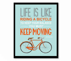La Vida Es Como Montar Una Bicicleta Citar A Einstein Bici Cartel Cita Inspiradora Naranja Y Azul Arte De La Pared Dejando Regalo Graduacion Regalo Einstein Quotes Inspirational Quotes Albert Einstein