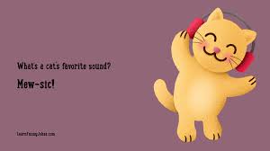 Read only the best funniest jokes as chosen by the notsaying: Muw Sic Funny Cat Joke Zoom Background Animal Virtual Background Learn Funny Jokes