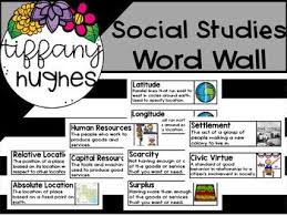 Social Studies Word Wall Social Studies Words Word Wall