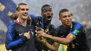 Less than 20 years later, he's the toast of the nation. World Cup Final France Champions As Kylian Mbappe Paul Pogba And Antoine Griezmann Turn On The Style Goal Com