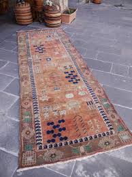 オールド絨毯 ヴィンテージラグ ヴィンテージ加工ラグ ペルシャ絨毯 ランナー ヴィンテージ ラグ ペルシャ絨毯 ラグ