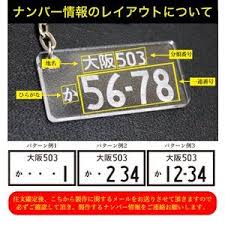 ナンバープレート キーホルダー ストラップ アクリル 車 印刷 レーザー 彫刻 受注生産品 レーザー彫刻 ナンバープレート キーホルダー