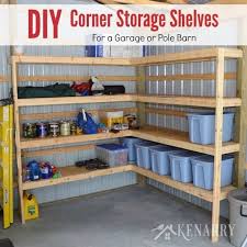 Start by cleaning the garage then sketch the shelving design. Diy Corner Shelves For Garage Or Pole Barn Storage