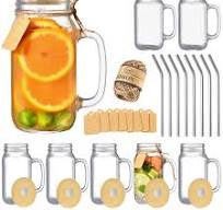 Amazon.com: TANGLONG Mason Jar with Lid and Straw 24 oz ...