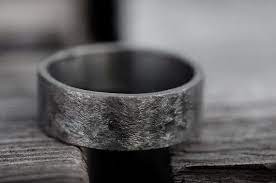 Storm Men S Pure Silver Ring Distressed Wedding Band Etsy Mens Silver Rings Silver Wedding Bands Rings For Men