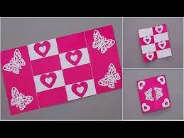 How to make slider card|| secret message sending|| greeting cart making#art with simple materials card making video greeting cardlove cardsecret message send. Diy Secret Message Card Tutorial Card For Scrapbook This Tutorial Video On How To Make A Secr Valentines Cards Handmade Valentine Valentine Card Handmade