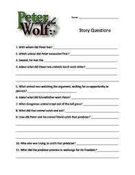 Peter And The Wolf Story Questions Elementary Music Classroom Music Lesson Plans Music Education