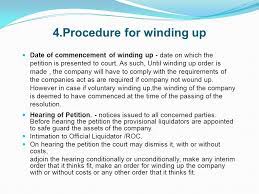 That is what it is meant to be. Winding Up Of Companies Ppt Video Online Download