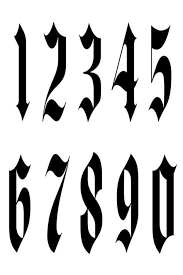 January 15, 2015 tony baxter tattoo ideas 0. Number Fonts Tattoo Designs Shefalitayal