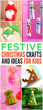 Kids will love these ideas to create during winter break! Festive Christmas Crafts For Kids Tons Of Art And Crafting Ideas Easy Peasy And Fun