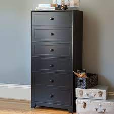 Wood paneled sides, tapered mahogany door pulls and bright blue and grey enameled metal doors with black enameled metal. Ultimate Tall Dresser Sale Pottery Barn Teen