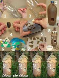 Maison Oiseaux En Bouteille Plastique Bird Houses Diy Diy Plastic Bottle Plastic Crafts