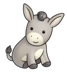 Donkey Cute Animal Clipart Cute Donkey Cute Cartoon Animals