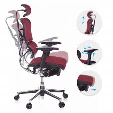 Silla de oficina Ergohuman con reposacabezas, aluminio, r...