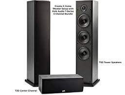 Polk Audio T Series 3 Channel Home Theater Bundle Includes One 1 T30 Center Channel Two 2 T50 Tower Speakers Premium Sou In 2020 Tower Speakers Polk Audio Home Theater