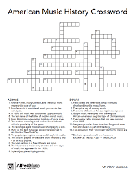 A person who writes music. Free Music Activity Music History Crossword Puzzle