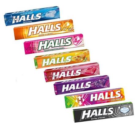 Halls Mentho Mints International Origin