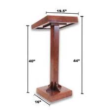 The podium stand has a slim design that highlights the speaker and creates a sense of authority. Podium Design