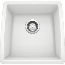 single bowl bar sink in white 440081