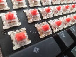 Pop off the sticky keys with a screwdriver. I Need Help How Do I Clean This Its Under The Keys Outemu Reds Cheap Ik Ik I Was Cleaning My Keyboard And Saw This Pls Help Looks Yucky Mechanicalkeyboards