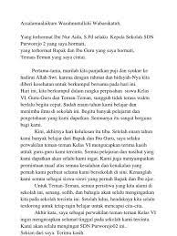 Wabillahi taufiq wal hidayah, wassalamualaikum warrahmatuloh wabarakatuh. Pidato Kelas 6