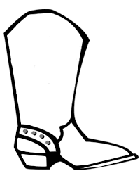 Printable cowboy boot coloring page boots pages to print cartoon. Pin On Fun