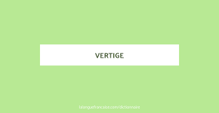 Boutique de vente de thé vert, noir, blanc ou rouge. Vertige Definition De Vertige Dictionnaire La Langue Francaise