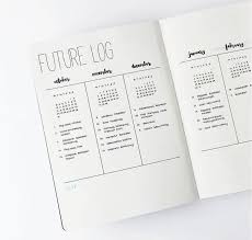 Future Log Maybe Too Small Of Sections Bullet Journal Minimalist Bullet Journal Journal