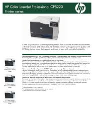 One versatile printer covers all your printing needs from general office to oversize documents. Hp Cp5220 User Manual Manualzz