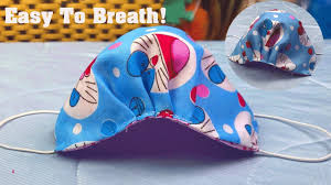 New Design Breathable Face Mask Tutorial It Doesn T Touch Mouth And No In 2020 Mask For Kids Easy Face Mask Diy Face Masks For Kids