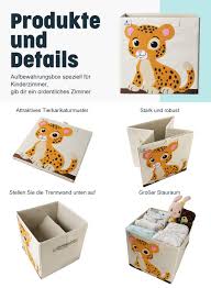 Eur 38,00 bis eur 134,00. Aufbewahrungsbox Kinder I Spielzeugbox Fur Kinderzimmer 33x33x33 Zur Aufbewahrung Im Kallax Regal I Faltbox Aufbewahrungskorb Kinder Spielzeug Aufbewahrung Leopard Amazon De Baby
