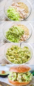 This healthy homemade chicken salad served inside an avocado instead of with bread is just the ticket. Avocado Chicken Salad The Pinning Mama