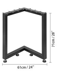 Really high quality legs made exactly to my specifications! Happybuy Metal Table Legs Set Of 2 Dining Table Legs Black Desk Legs 28 Height 24 Width Bench Legs L Shaped Desk Legs 1322lbs Load Bearing Steel Table Legs For Coffee Table Office