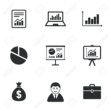 The following table documents the most common of these — along with each symbol's usage and meaning. Statistics Accounting Icons Charts Presentation And Pie Chart Royalty Free Cliparts Vectors And Stock Illustration Image 46331170