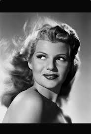 Rita Hayworth—the Mona Lisa of pinups. She mastered the art of seduction.  Of all the stars referred to as goddesses, I think she was the one whom the  title fit the best.