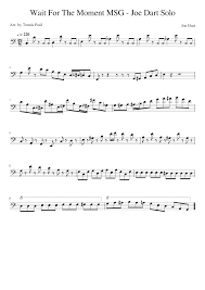 03 a solo moment03 a solo moment. Vulfpeck Wait For The Moment Msg Joe Dart Solo Sheet Music For Bass Solo Musescore Com