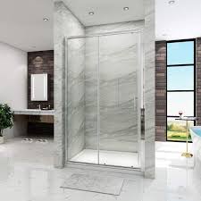The ultimate finishing touch to your bathroom retreat. Elegant 1000mm Sliding Shower Doors Walk In Enclosure 6mm Glass Screen Cubicle