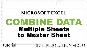 The resultant is a consolidated data from all 3 sheets along with a column sheetname mentioning the sheet where data copied. Excel Combine Data From Multiple Worksheets Tabs Into One Master Tab Tutorial Youtube