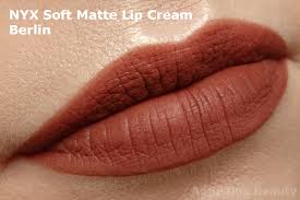Nyx has just released 12 new shades of soft matte lip cream to the already hefty line of colors. Review Nyx Soft Matte Lip Cream Berlin Adjusting Beauty