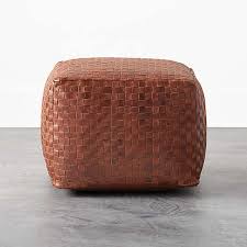 Knitted pouf is a cb2 exclusive. Modern Poufs Floor Pouf Seating Cb2