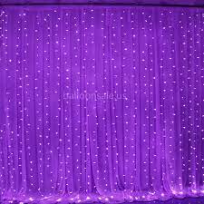 3m 18m Led Purple Fairy Lights Curtain Backdrop For Wedding Clear Wire Plug In 110v Fairy Light Curtain Purple Fairy Lights Purple Led