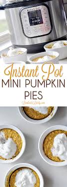 Instant Pot Mini Pumpkin Pies Recipe Mini Pumpkin Pies Instant Pot Recipes Pumpkin Pie