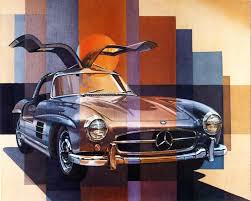 Legendary French Designer Paints Vivid Automotive Art In 2021 Automotive Art Automotive Artwork Car Painting